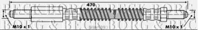 BORG & BECK bbh6393 -  Тормозной шланг